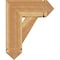 Ekena Millwork Traditional Arts and Crafts Rough Sawn Bracket w/ Offset Brace, Western Red Cedar, 8"W x 18"D x 22"H BKT0806X18X22TRA03RWR - alternate 4